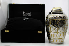 Gold  & Silver Brilliant Adult Urn