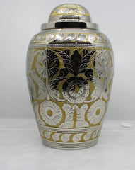 Gold  & Silver Brilliant Adult Urn