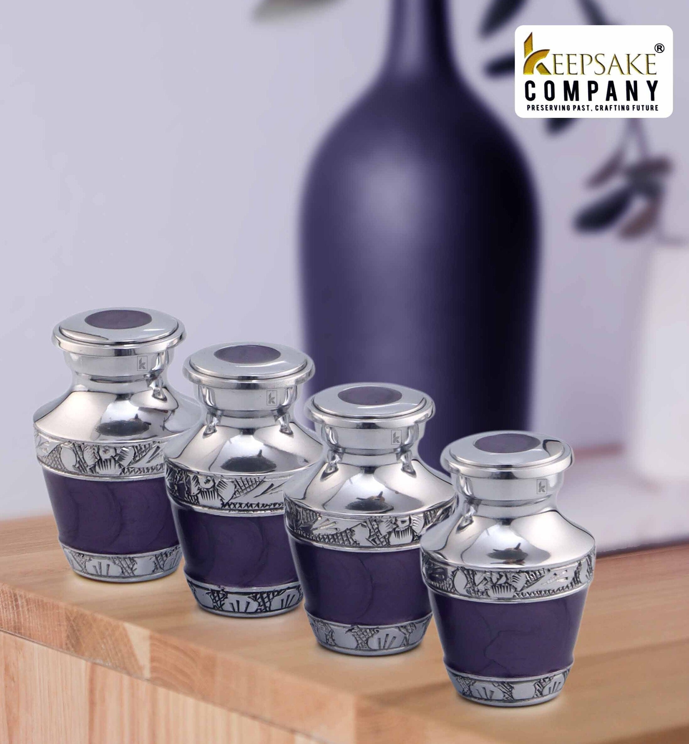 Small Urns for Human Ashes - Mini Urns for Human Ashes - Keepsake Urns for Human Ashes - Small Urn - Small Urns for Ashes -  1, Set of 4 & 6