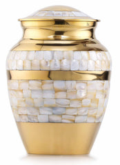 Mother of Pearl Adult Urn for Human Ashes - Urn - Cremation Urns for Adult Ashes - Urn - Urns for Ashes Adult Male - Urns for Human Ashes