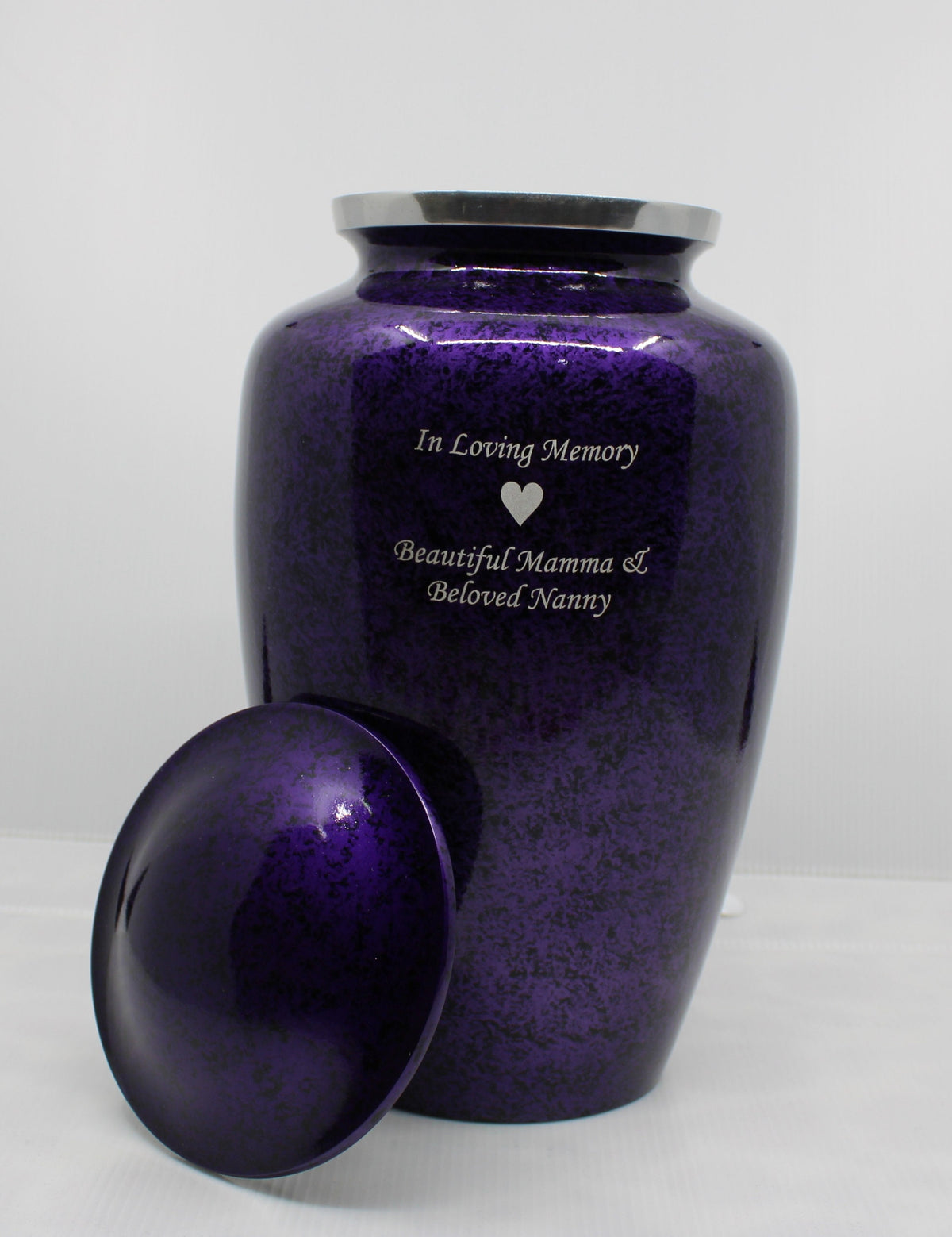 Purple Adult Urn / Can be Engraved / Full size Urn for Human Ashes from Keepsake Company