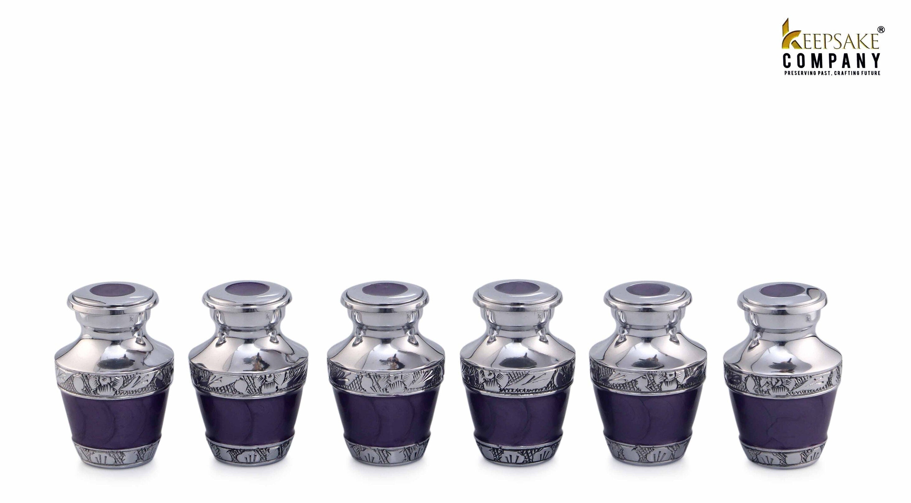 Small Urns for Human Ashes - Mini Urns for Human Ashes - Keepsake Urns for Human Ashes - Small Urn - Small Urns for Ashes -  1, Set of 4 & 6