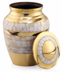 Mother of Pearl Adult Urn for Human Ashes - Urn - Cremation Urns for Adult Ashes - Urn - Urns for Ashes Adult Male - Urns for Human Ashes