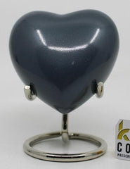 Keepsake Company's Heart Shaped Urns in dark shade - Perfect for Adults & Infants