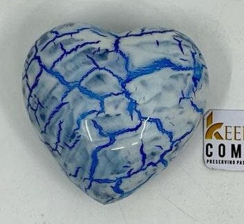 Keepsake Company's HOT Heart Shaped Urn in cloud Design with  for Human Ashes - Perfect for Adults & Infants