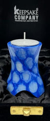 Keepsake Company's Tealight Cremation Urn in Blue Cloud design