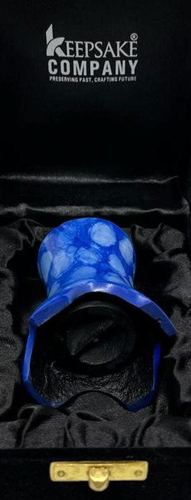 Keepsake Company's Tealight Cremation Urn in Blue Cloud design