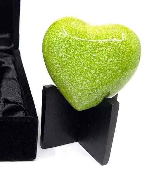 Green Small Heart Urns for Human Ashes - Mini Urns for Human Ashes - Urns - Urn - Ashes Urn - Urn for Human Ashes - Ashes Urn from Keepsake