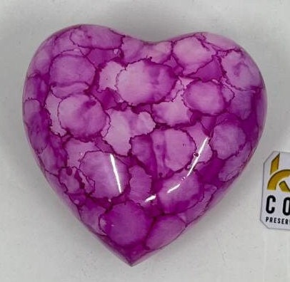 Keepsake Company's Heart Shaped Urns in Pink Cloud Designs for human Ashes - Perfect for Adults & Infants