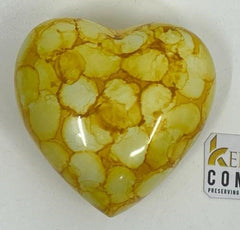 Yellow Personalized Heart Urn /small urns for human ashes / Keepsake Urn for Human ashes/ Mini Urn for Human Ashes from Keepsake Company