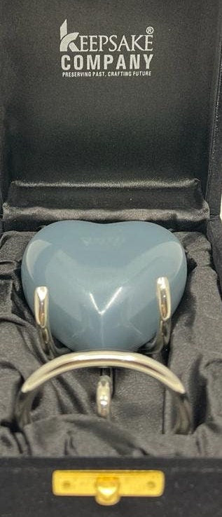 Keepsake Company's Heart Shaped Urns in dark shade - Perfect for Adults & Infants