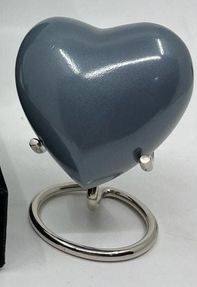 Keepsake Company's Heart Shaped Urns in dark shade - Perfect for Adults & Infants