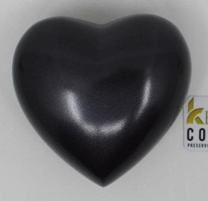 Keepsake Company's Customisable/ Personalized Heart Shaped Urns in Aubergine color for Human Ashes - Perfect for Adults & Infants