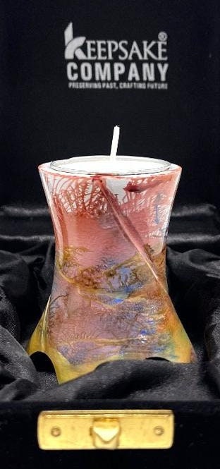 Keepsake Company's Tealight Cremation Urn in multi color design