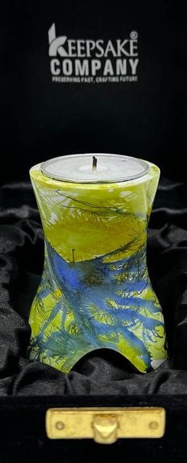 Keepsake Company's Tealight Cremation Urn in multi color