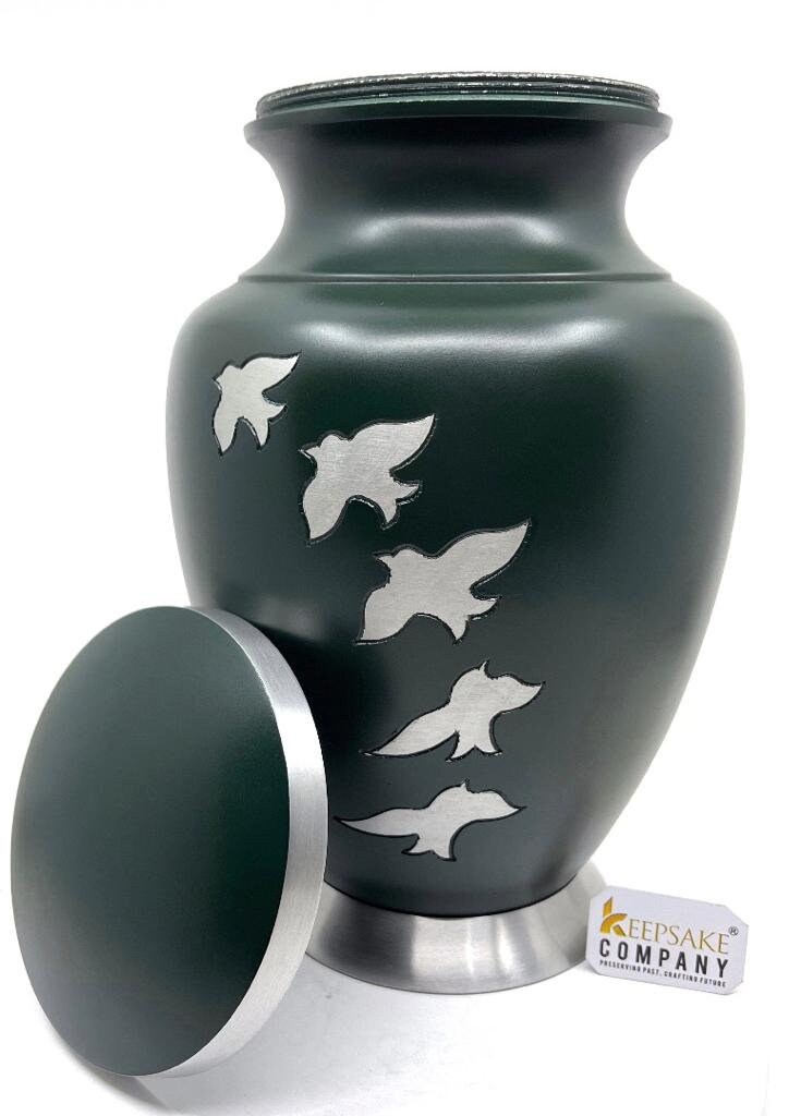 Keepsake Company's Green Birds/ going home Urn