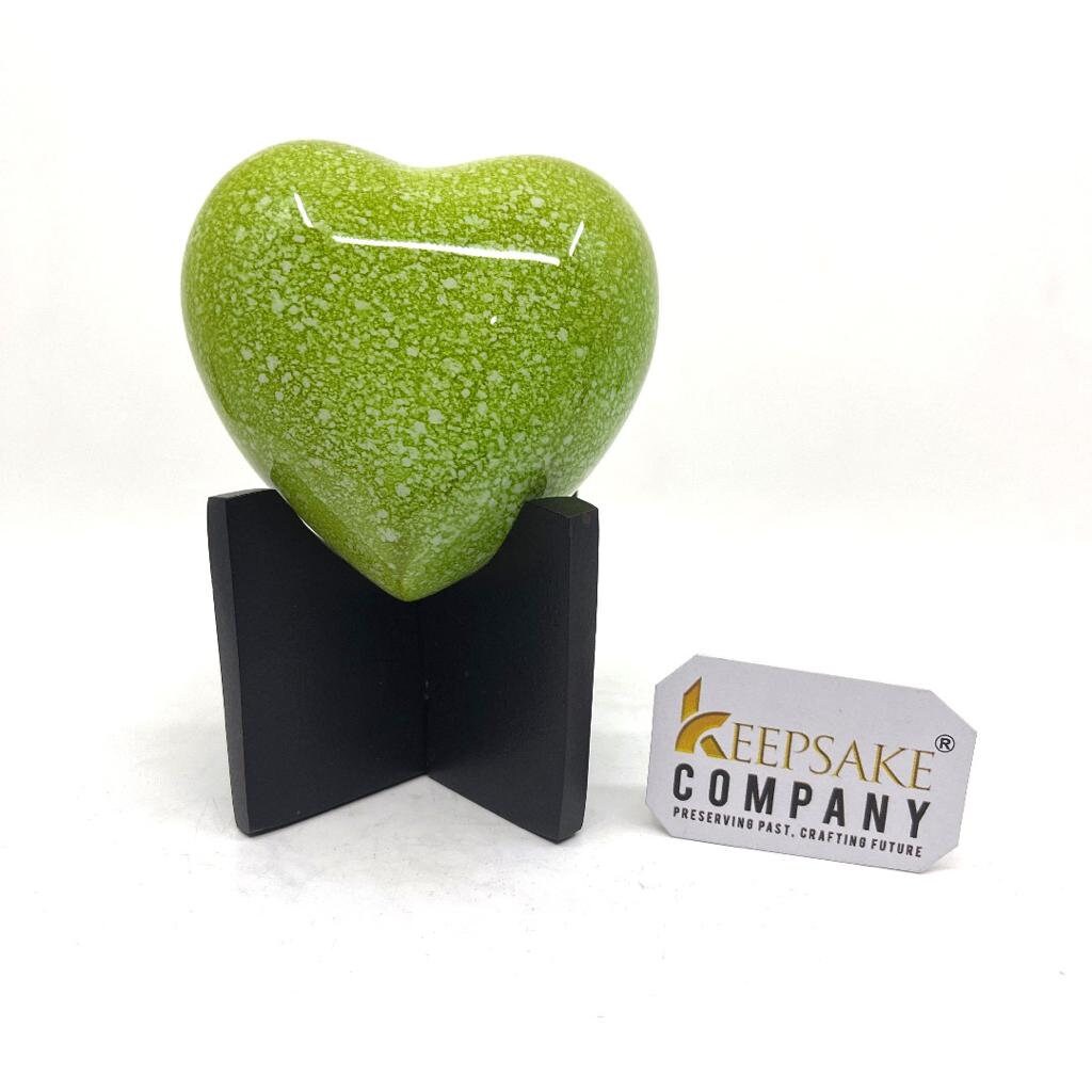 Green Small Heart Urns for Human Ashes - Mini Urns for Human Ashes - Urns - Urn - Ashes Urn - Urn for Human Ashes - Ashes Urn from Keepsake