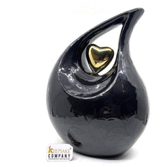 Black Pearl Cremation Urns for Adult Ashes - Urns for Human Ashes Adult Female - Urns for Ashes Adult Male - Urn - Urns from Keepsake Comp.