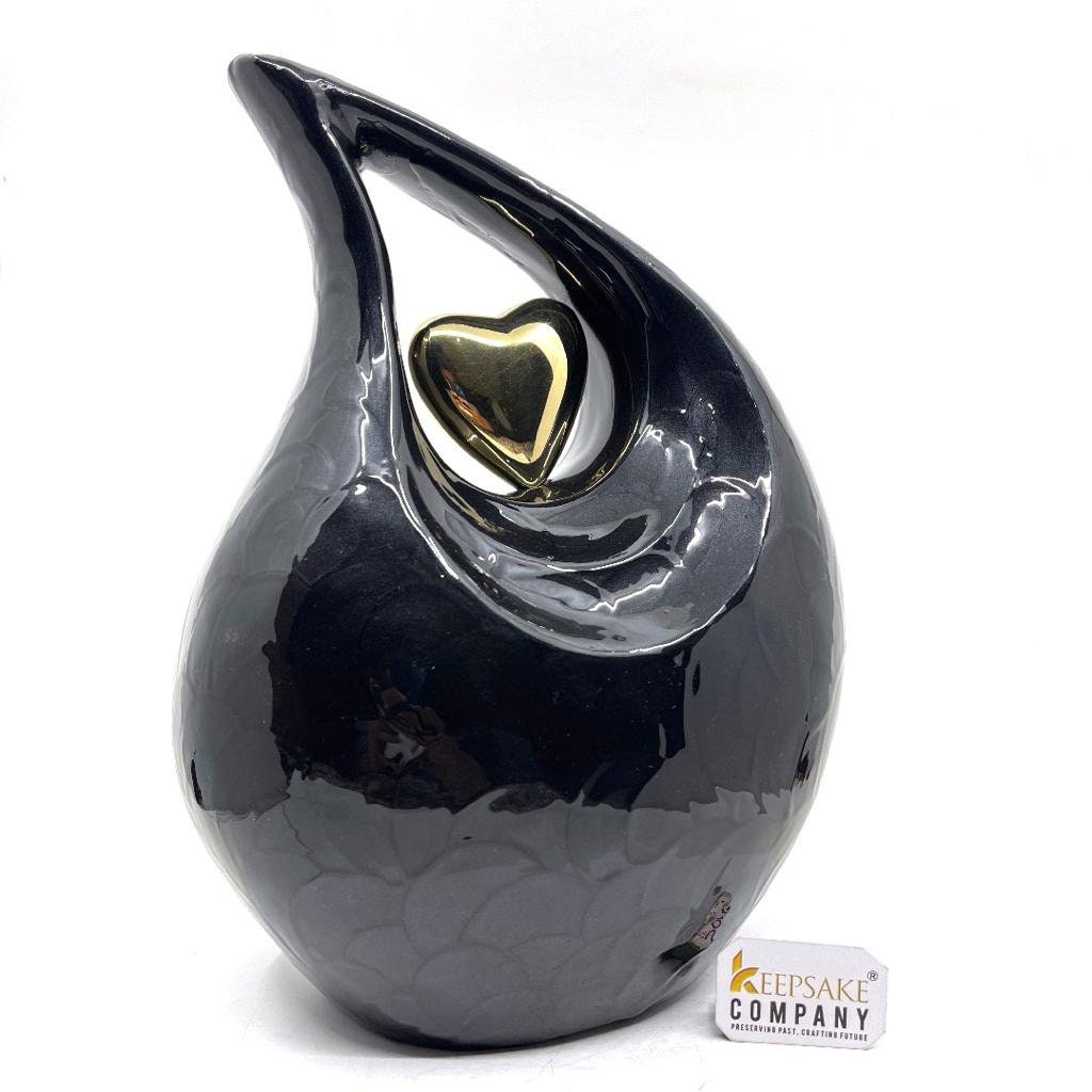 Black Pearl Cremation Urns for Adult Ashes - Urns for Human Ashes Adult Female - Urns for Ashes Adult Male - Urn - Urns from Keepsake Comp.