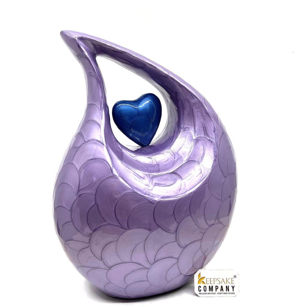 Purple Teardrop cremation urns for adult ashes - Urn - Urns for Ashes Adult Male - Urns for Human Ashes - Cremation Urn - Funeral Urns