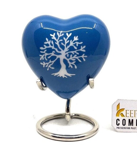 Keepsake Company's Heart Shaped Tree of Life Engravable/ Customised Urns - Perfect for Adults & Infants