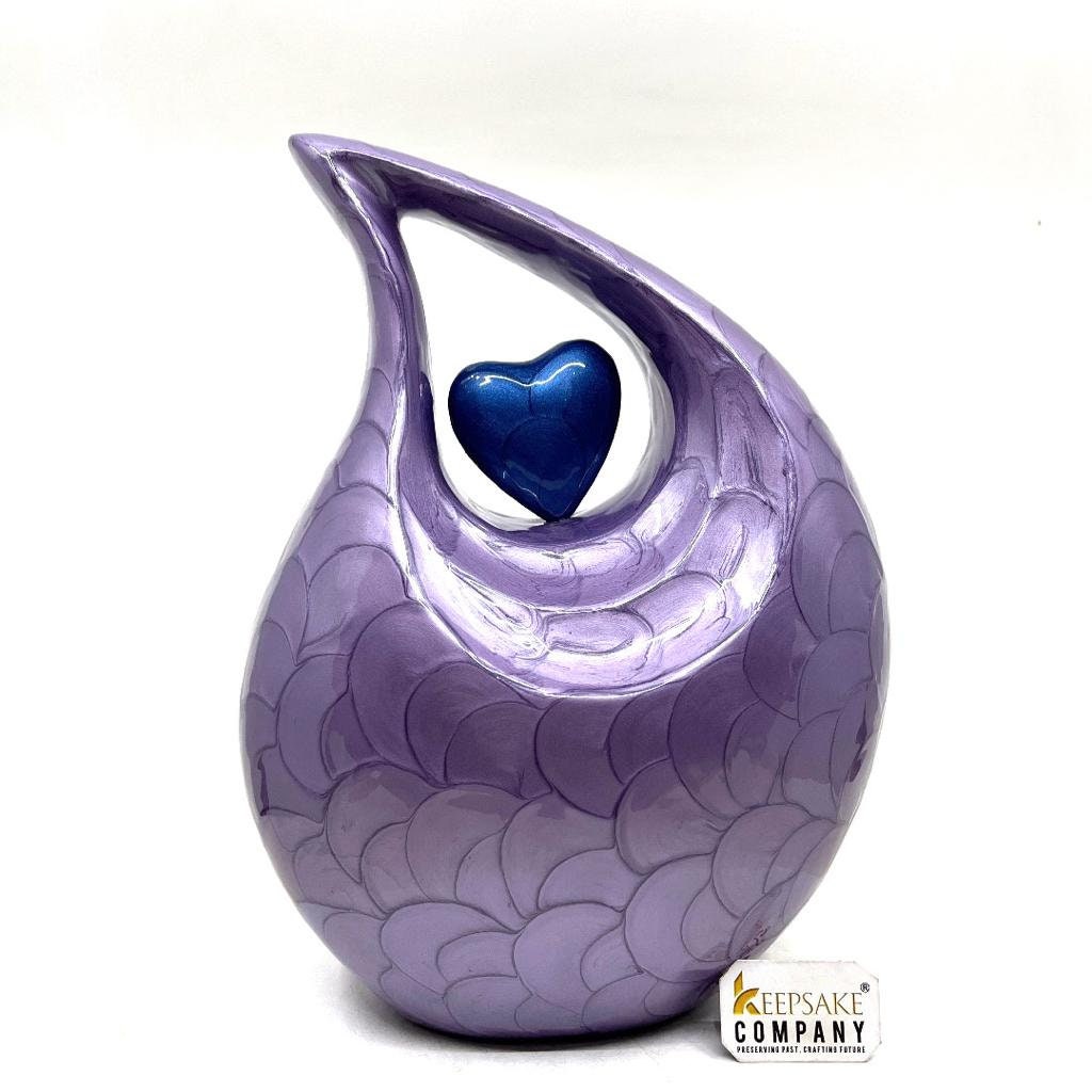 Purple Teardrop cremation urns for adult ashes - Urn - Urns for Ashes Adult Male - Urns for Human Ashes - Cremation Urn - Funeral Urns