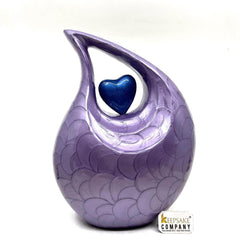 Purple Teardrop cremation urns for adult ashes - Urn - Urns for Ashes Adult Male - Urns for Human Ashes - Cremation Urn - Funeral Urns