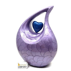 Purple Teardrop cremation urns for adult ashes - Urn - Urns for Ashes Adult Male - Urns for Human Ashes - Cremation Urn - Funeral Urns