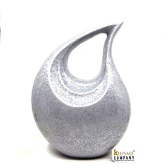 Crackle Teardrop Urns for Ashes Adult Male - Urns for Human Ashes - Urn - Cremation Urns for Adult Ashes - Ashes Keepsake - Cremation Urns