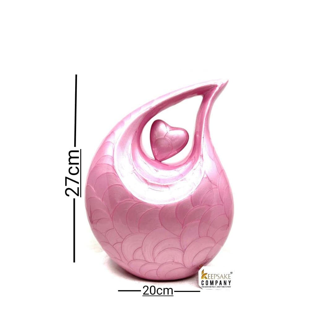 Pink Teardrop Cremation Urns for Adult Ashes - Urn - Urns for Ashes Adult Male - Urns for Human Ashes - Cremation Urn - Funeral Urns -Burial