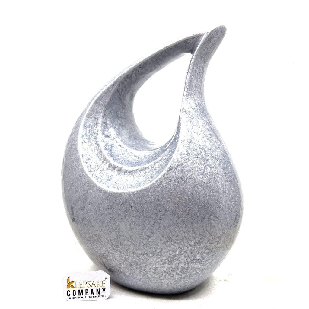 Crackle Teardrop Urns for Ashes Adult Male - Urns for Human Ashes - Urn - Cremation Urns for Adult Ashes - Ashes Keepsake - Cremation Urns