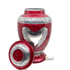 Maroon/Red Adult cremation Urn for Ashes - Urns for Human Ashes - Urn - Urns - Funeral Urn - Decorative Urn - Burial Urns from Keepsake Co.