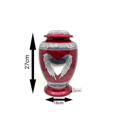 Maroon/Red Adult cremation Urn for Ashes - Urns for Human Ashes - Urn - Urns - Funeral Urn - Decorative Urn - Burial Urns from Keepsake Co.