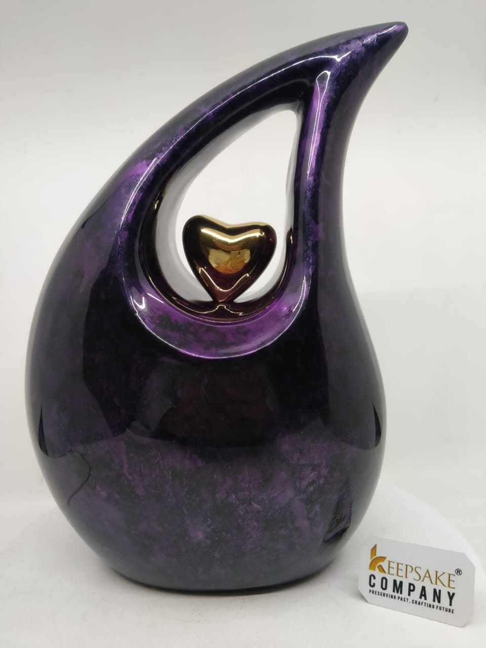 Premium Purple Black Teardrop Urns for Ashes Adult male - urns for human ashes adult female - Urn - Urns - Cremation Urns for Adult Ashes