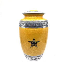 Texas Star Customized Urn for Human Ashes  /Blue Funeral Cremation Urn with Personalization from Keepsake Company
