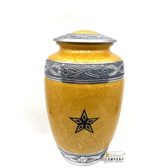 Texas Star Customized Urn for Human Ashes  /Blue Funeral Cremation Urn with Personalization from Keepsake Company