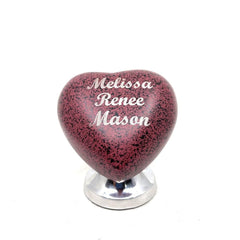 Heart Shaped Engravable/ Customised Urns - Mini Urn for Human Ashes - Perfect for Cremation Urns from Keepsake company