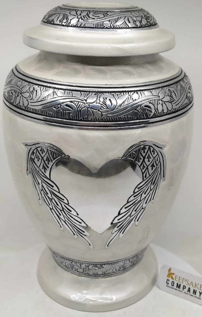 White Urns for Ashes Adult Male - Urn - Cremation Urn - Urn - Urns - Urns for Human Ashes- Cremation Urns for Adult Ashes - Decorative urns