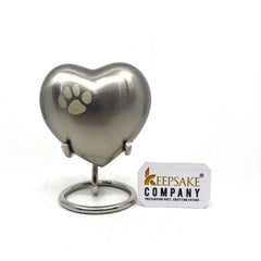 Silver Pet Urn - Pet Urns - Pet Urns for Dogs Ashes - Dog Urn - Dog Urns for Ashes  - Urns for Dogs - Urn for Dog Ashes - Cat Urn for Ashes