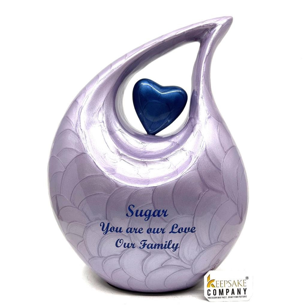 Purple Teardrop cremation urns for adult ashes - Urn - Urns for Ashes Adult Male - Urns for Human Ashes - Cremation Urn - Funeral Urns