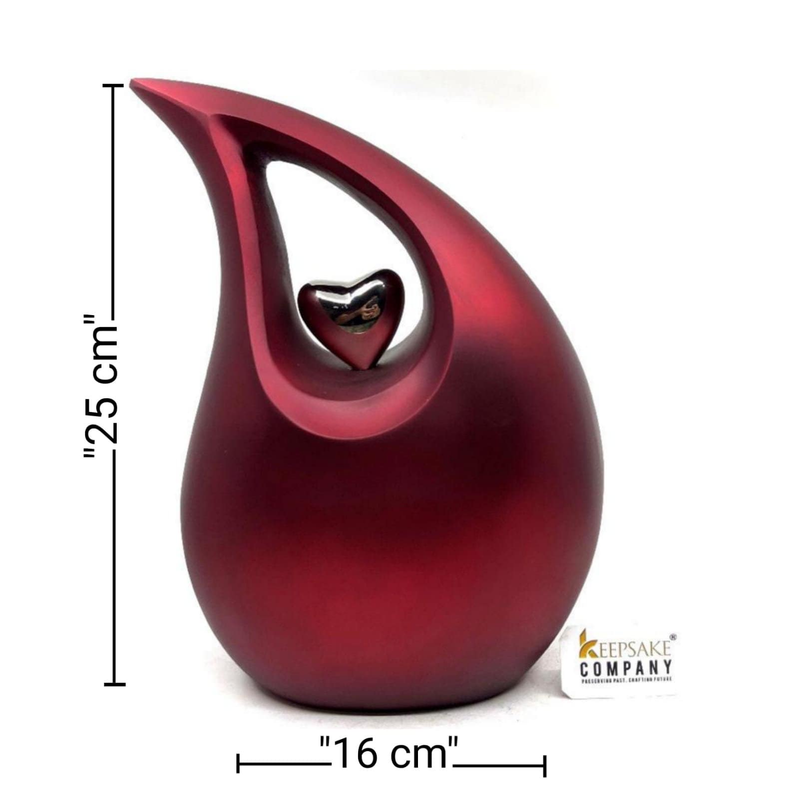 Premium Shimmer Red Teardrop Urns for Ashes Adult male - Urn - urns for human ashes adult female - Urns - Cremation Urns for Adult Ashes