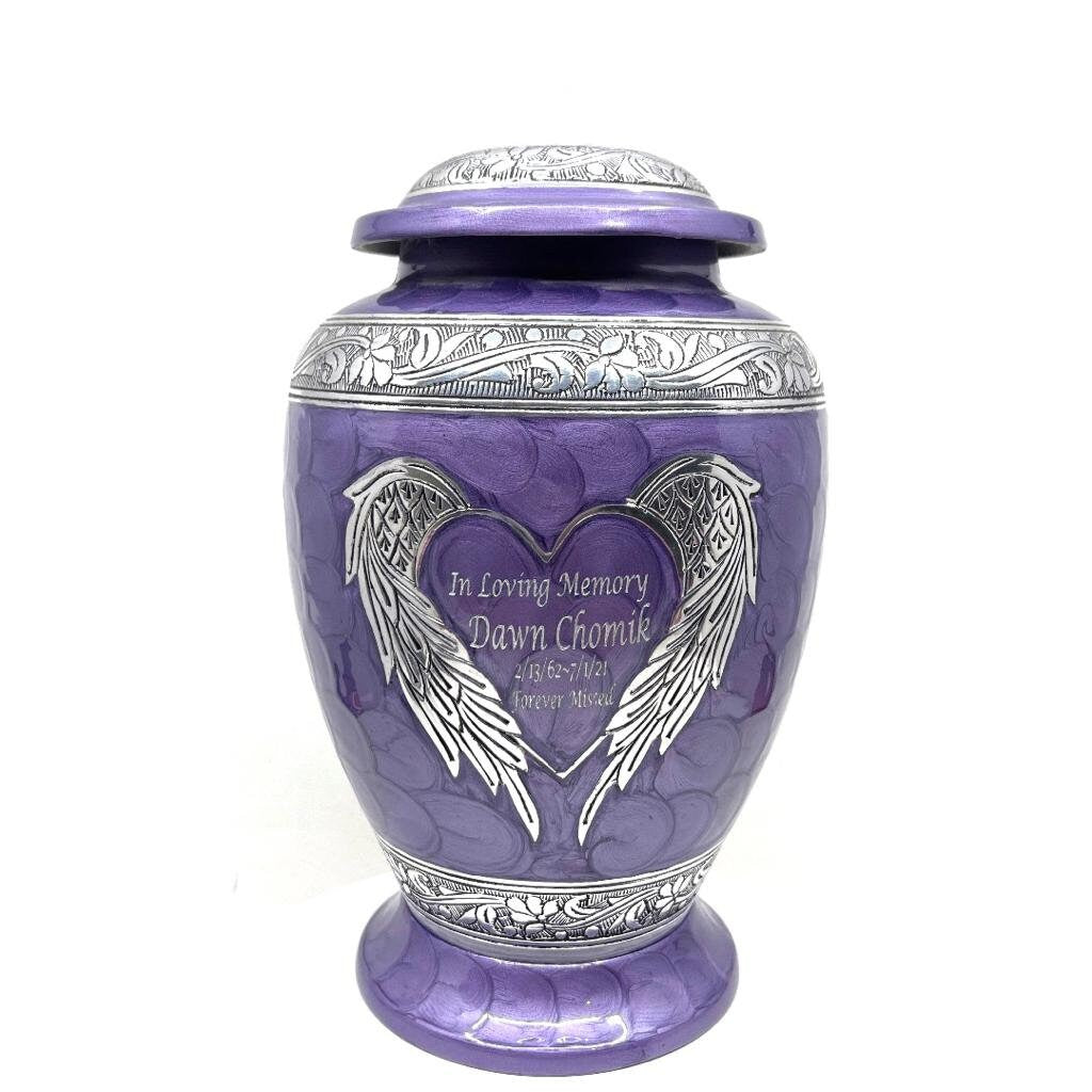 Purple Urns for Ashes Adult Male - Urn - Urns for Human Ashes - Cremation Urns for Adult Ashes - Decorative Urns - Cremation Urn - Burial