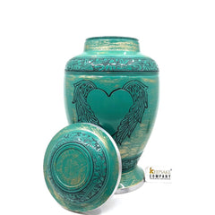 Green Cremation Urns for Adult Ashes - Urns for Human Ashes - Urns for Ashes Adult Male - Urn - Decorative Urns - Burial Urn - Funeral Urn