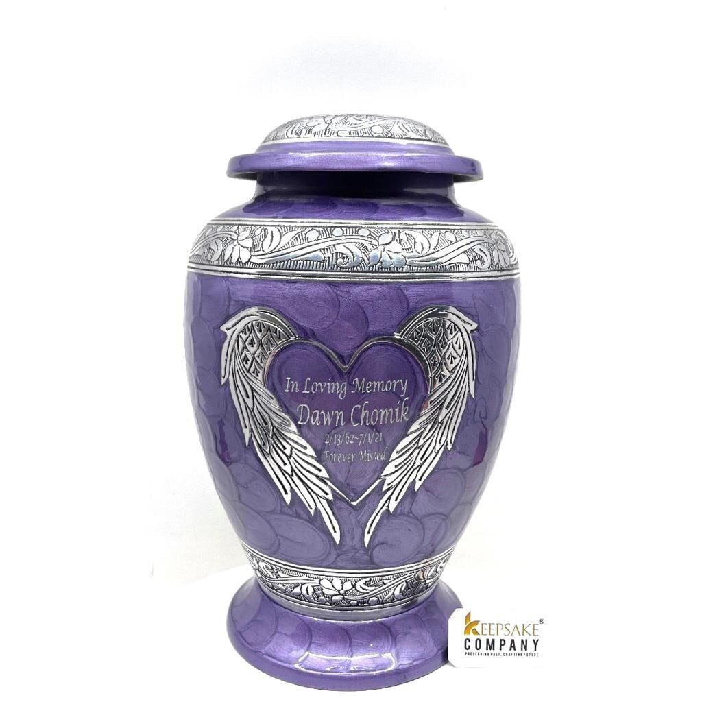 Purple Urns for Ashes Adult Male - Urn - Urns for Human Ashes - Cremation Urns for Adult Ashes - Decorative Urns - Cremation Urn - Burial