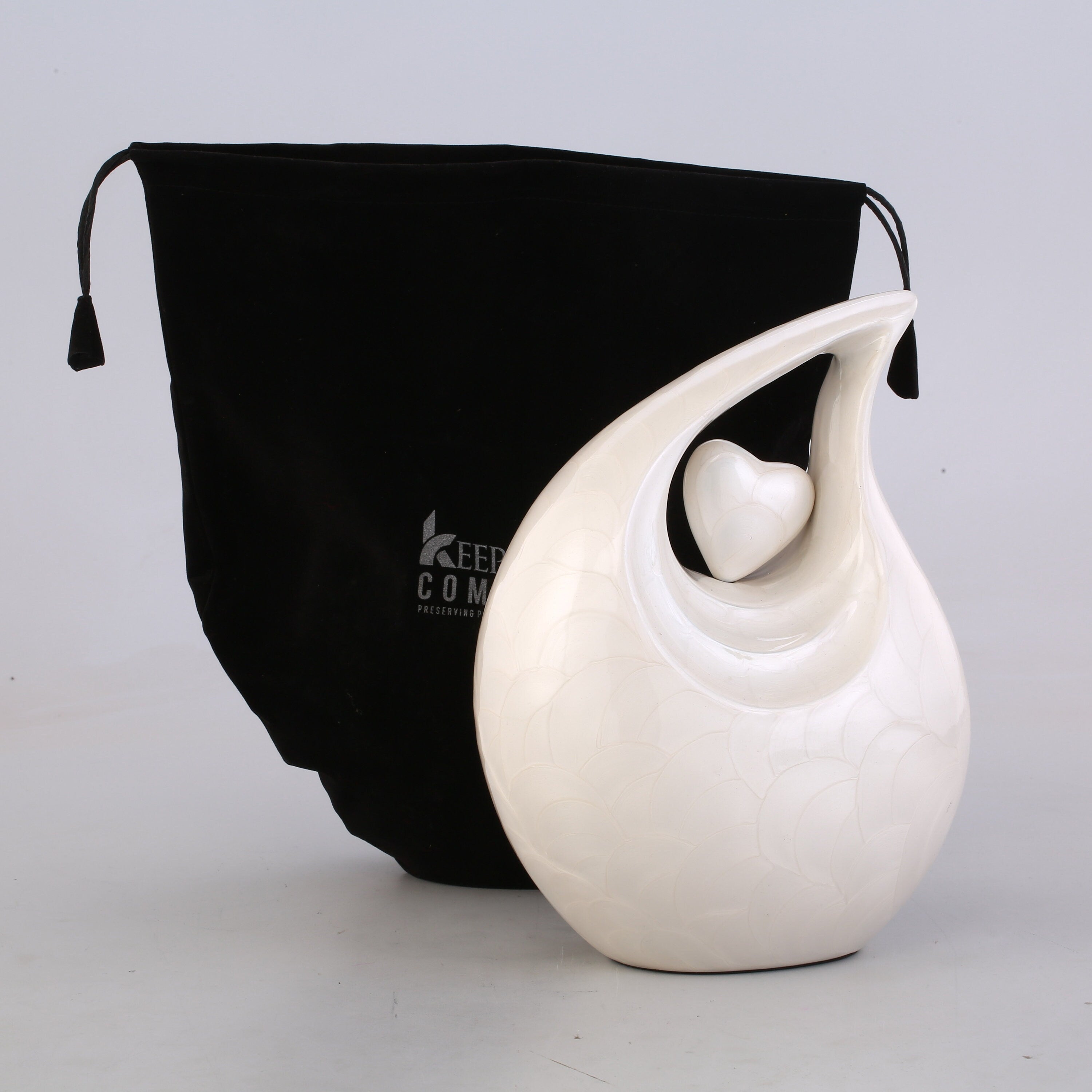 White Teardrop Urns for Ashes Adult Male - Urns for Human Ashes - Urn - Cremation Urns for Adult Ashes - Ashes Keepsake - Cremation Urns