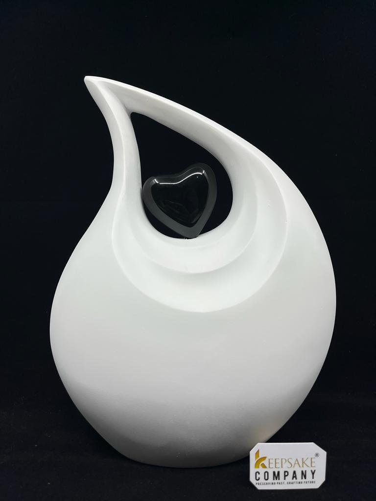 Premium White Teardrop Urns for Ashes Adult male - Urn - urns for human ashes adult female - Urns - Cremation Urns for Adult Ashes