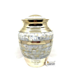 Mother of Pearl Adult Urn for Human Ashes - Urn - Cremation Urns for Adult Ashes - Urn - Urns for Ashes Adult Male - Urns for Human Ashes