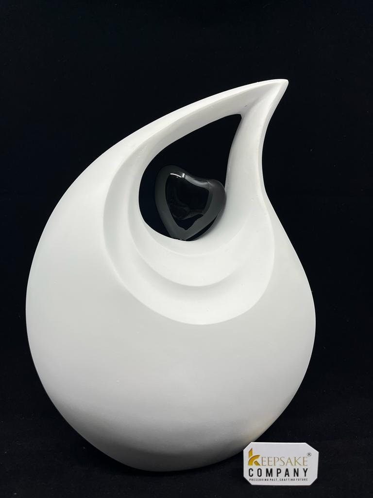 Premium White Teardrop Urns for Ashes Adult male - Urn - urns for human ashes adult female - Urns - Cremation Urns for Adult Ashes