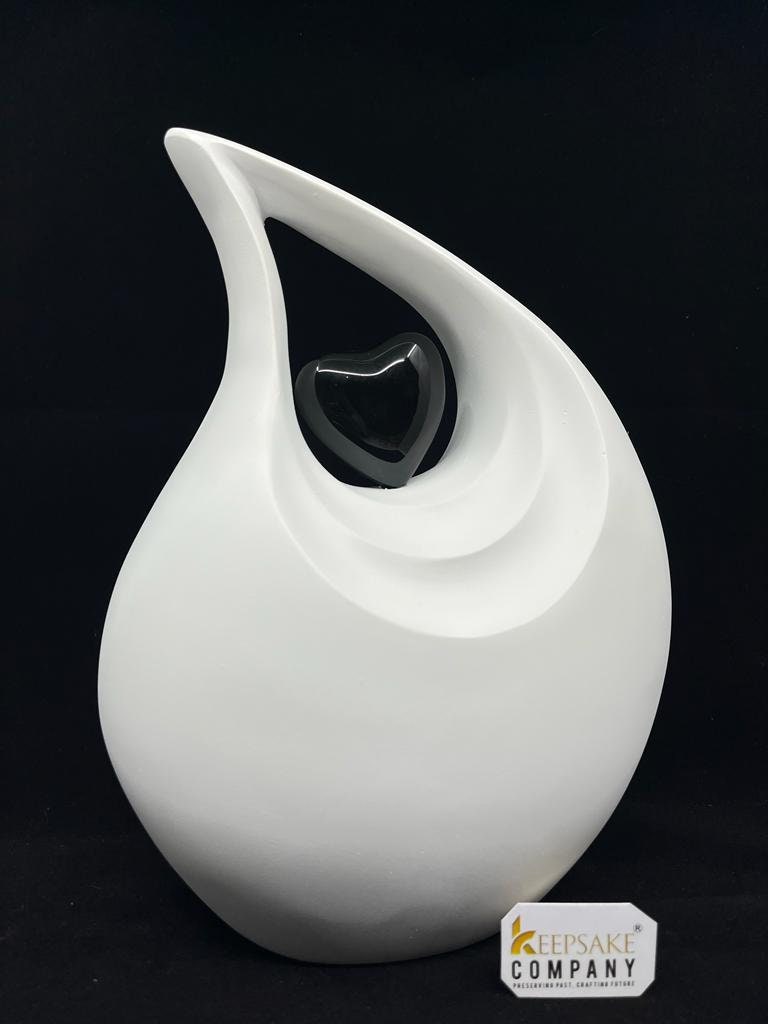 Premium White Teardrop Urns for Ashes Adult male - Urn - urns for human ashes adult female - Urns - Cremation Urns for Adult Ashes