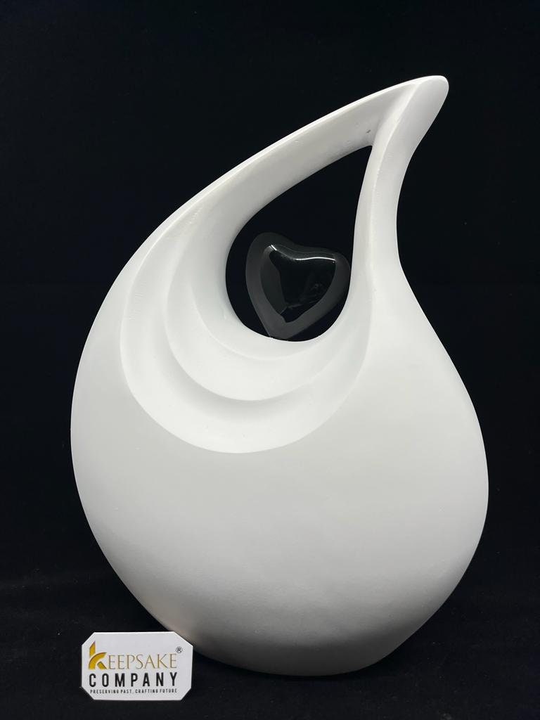 Premium White Teardrop Urns for Ashes Adult male - Urn - urns for human ashes adult female - Urns - Cremation Urns for Adult Ashes